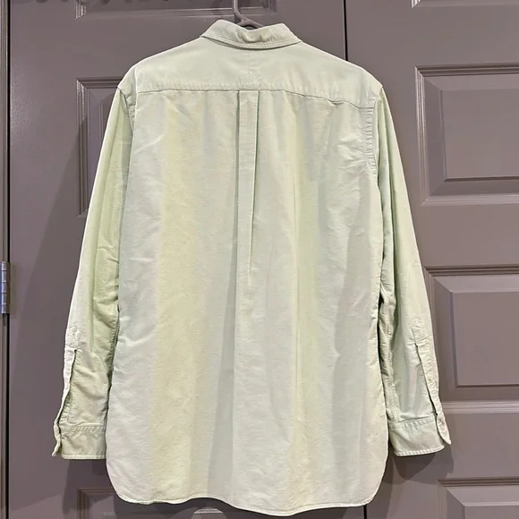 Polo Ralph Lauren Solid Oxford Long-Sleeve Woven Shirt Green - Picture 4 of 5